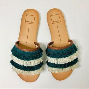 Dolce Vita Jade Celaya Fringe Slide Sandals